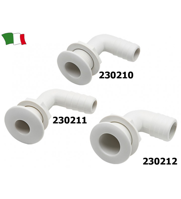 SCARICO A MARE BIANCO 3//4/' ACCESSORI BARCA NAUTICA